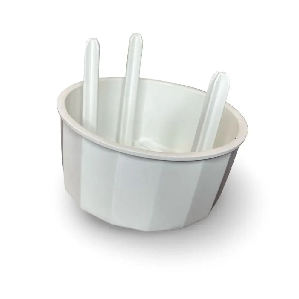 Pampered Chef Food Chopper Replacement Blade Guard White Plastic 3-Prong 2585 - Picture 2 of 10